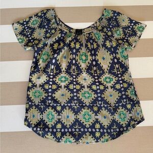 Ella Moss Geometric Patterned Blouse